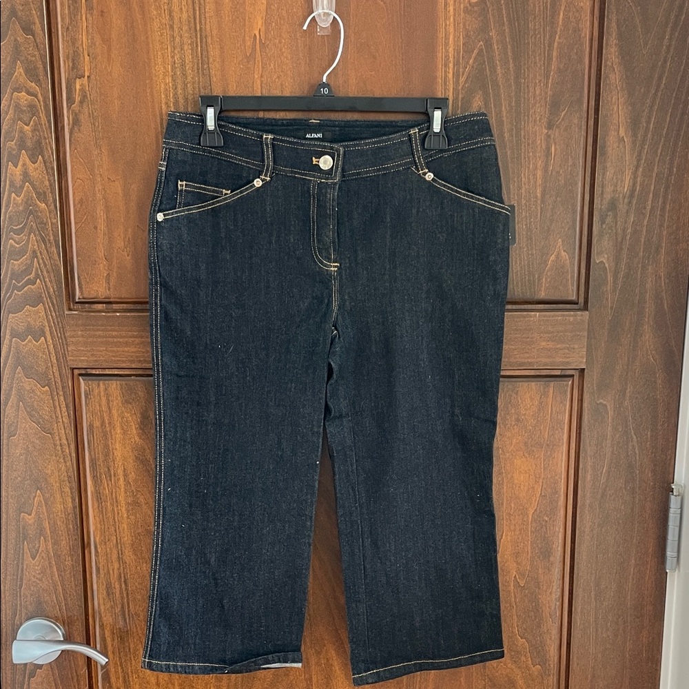 Alfani Dark Blue Cropped Jeans